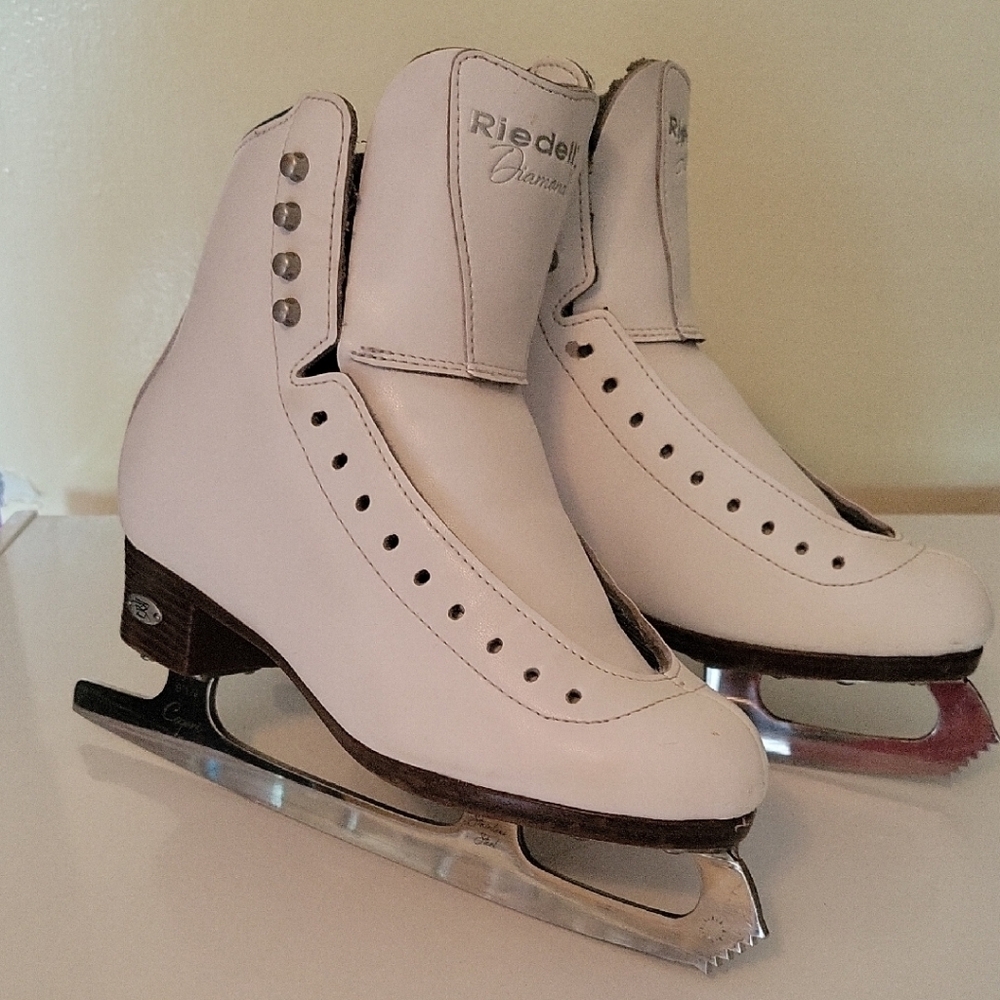 Riedell White Ice Skates